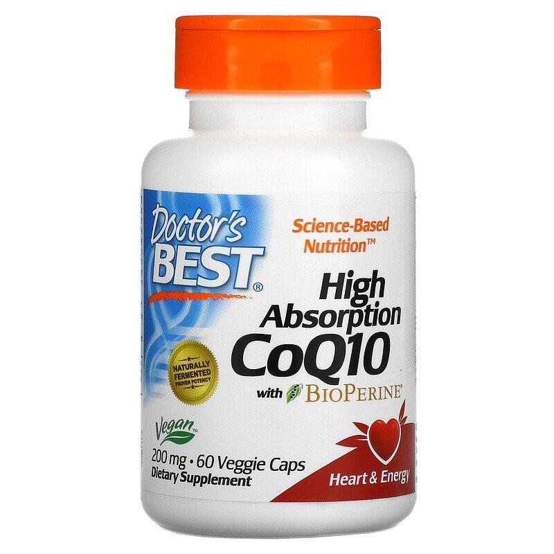 Антиоксидант Doctor's Best CoQ10 High Absorption with BioPerine 200 мг 60 капсул