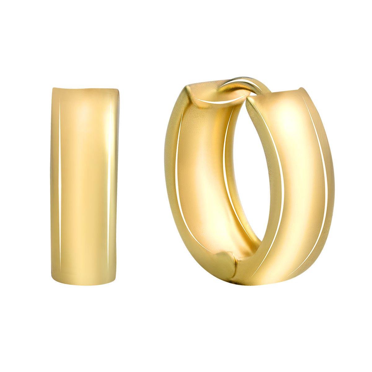 Золотые серьги без камней (60001687)