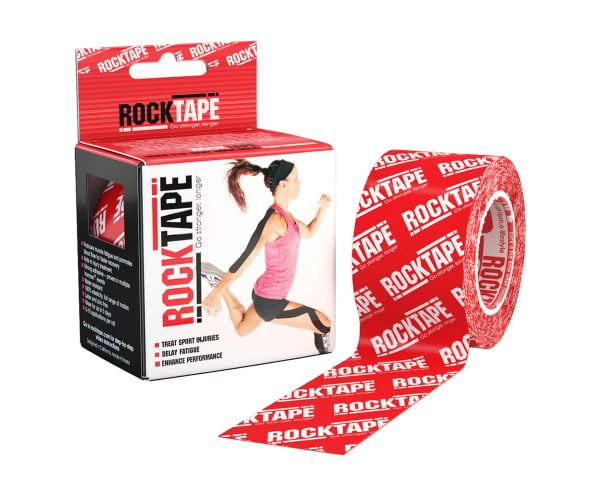 Кінезіо тейп RockTape Design 5 см х 5 м Червоний/Білий