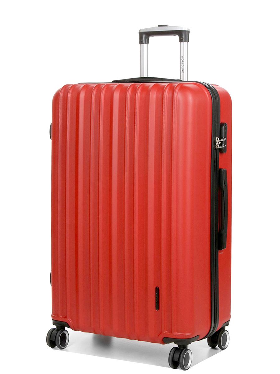 Чемодан Airtex 623 поликарбонат L 98 л 76x49x29 см Красный