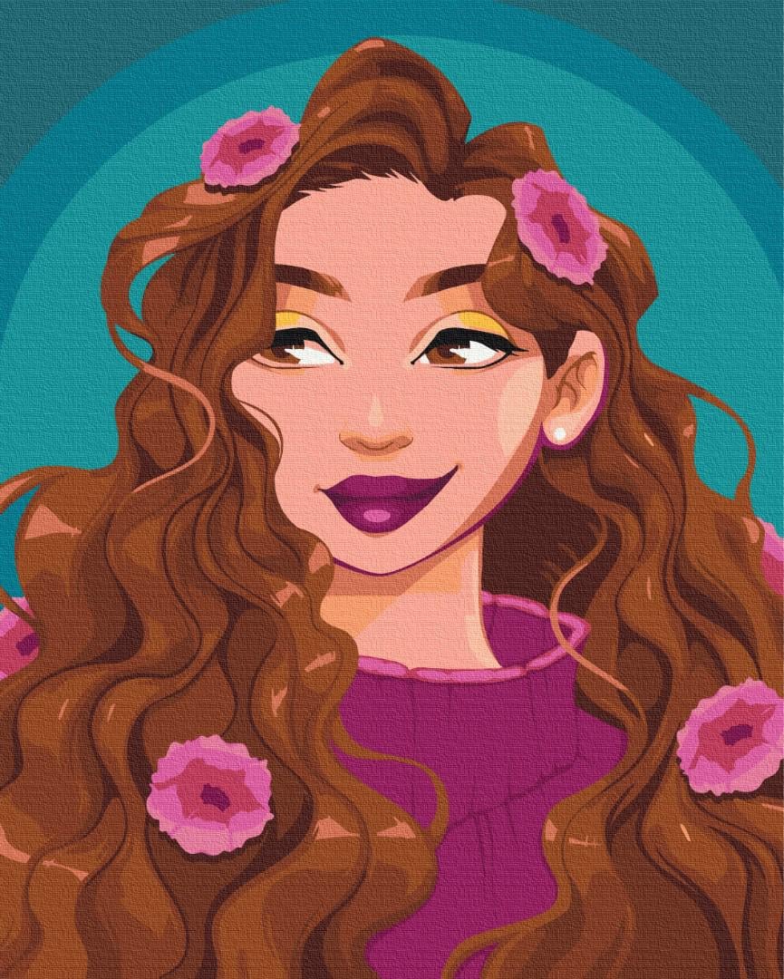 Картина за номерами Brushme Нескорена принцеса 48x60 см (BS52472L)