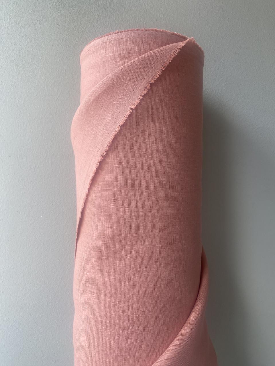 Ткань костюмная смягченная LINEN PLUS 100% лен 150 см 366 Персиково-розовый - фото 1 Ткань костюмная смягченная LINEN PLUS 100% лен 150 см 366 Персиково-розовый - фото 1