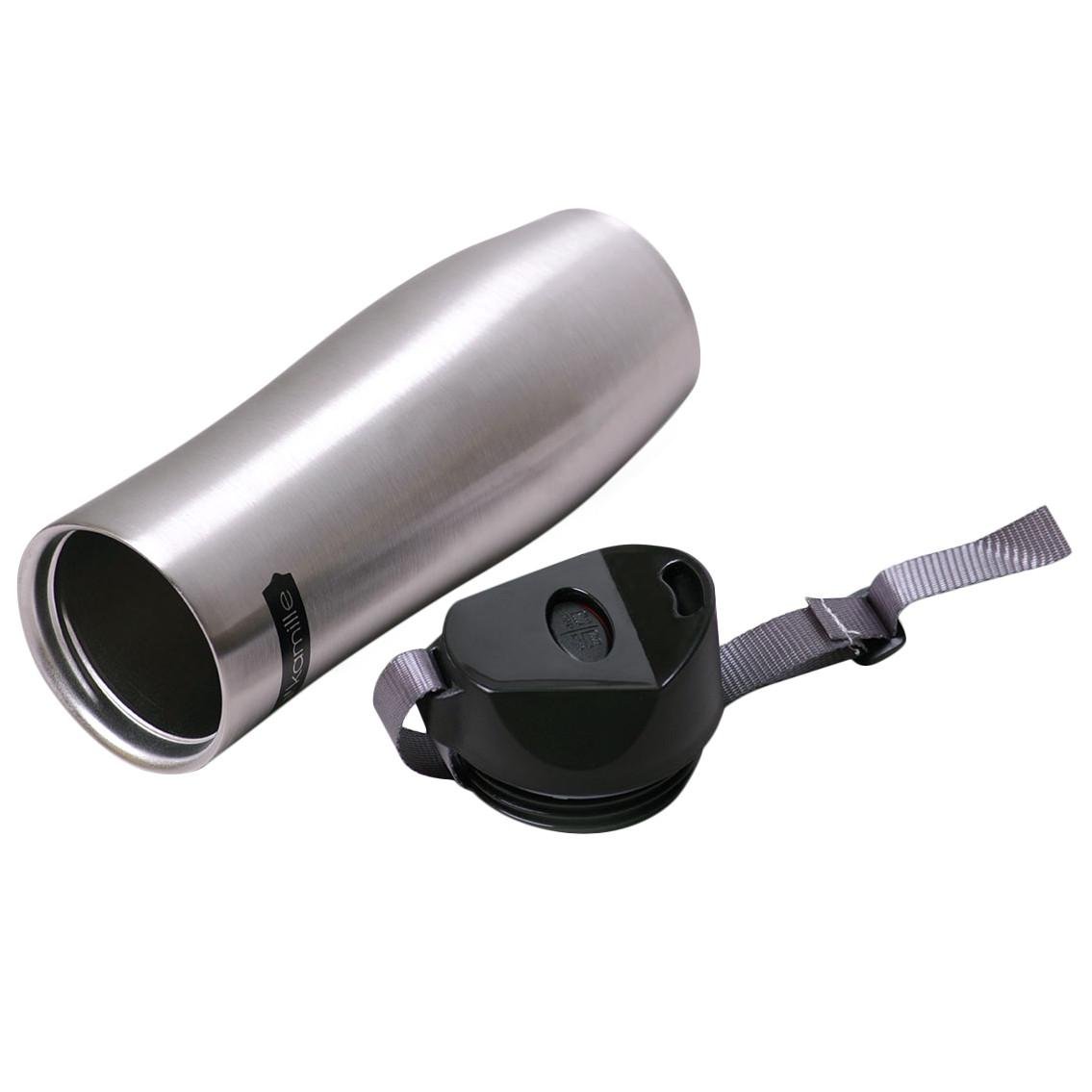 Термокружка с полиэстеровым ремешком Kamille KM-2056 из нержавеющей стали 480 мл Сталь (150-84-2056) - фото 4 Термокружка с полиэстеровым ремешком Kamille KM-2056 из нержавеющей стали 480 мл Сталь (150-84-2056) - фото 4