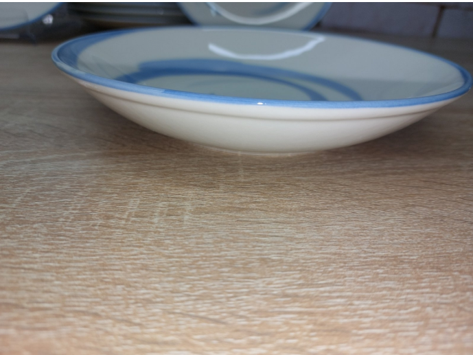 Сервиз столовый OMS TULU фарфор 6 персон 24 шт. волна Белый с голубым (KL24-Briz) - фото 5 Сервиз столовый OMS TULU фарфор 6 персон 24 шт. волна Белый с голубым (KL24-Briz) - фото 5