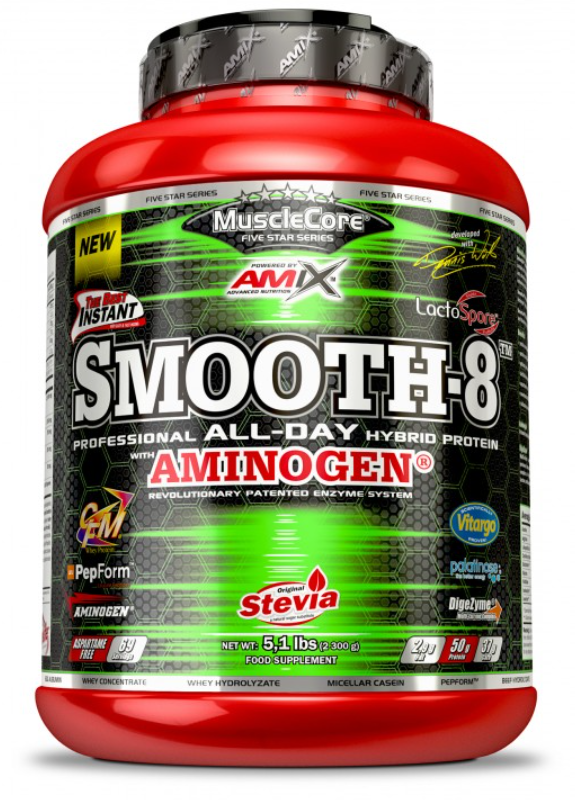 Протеин Amix MuscleCore® Smooth-8 Protein 2300 g 69 servings Strawberry