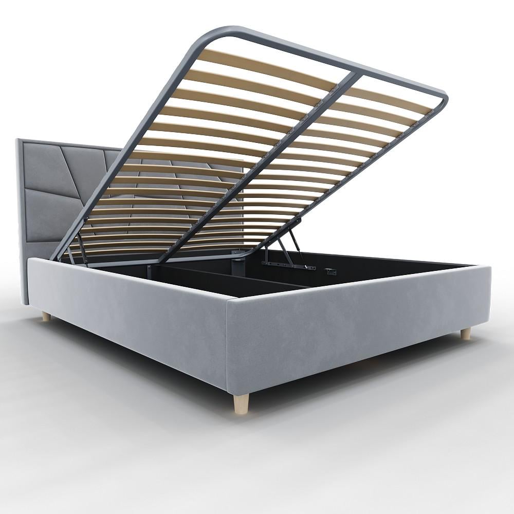 Ліжко Homefort Seul 1К1 London з підйомним механізмом 120х200 см 15 Світло-сірий (hctSeul_lon15120200) - фото 2 Ліжко Homefort Seul 1К1 London з підйомним механізмом 120х200 см 15 Світло-сірий (hctSeul_lon15120200) - фото 2