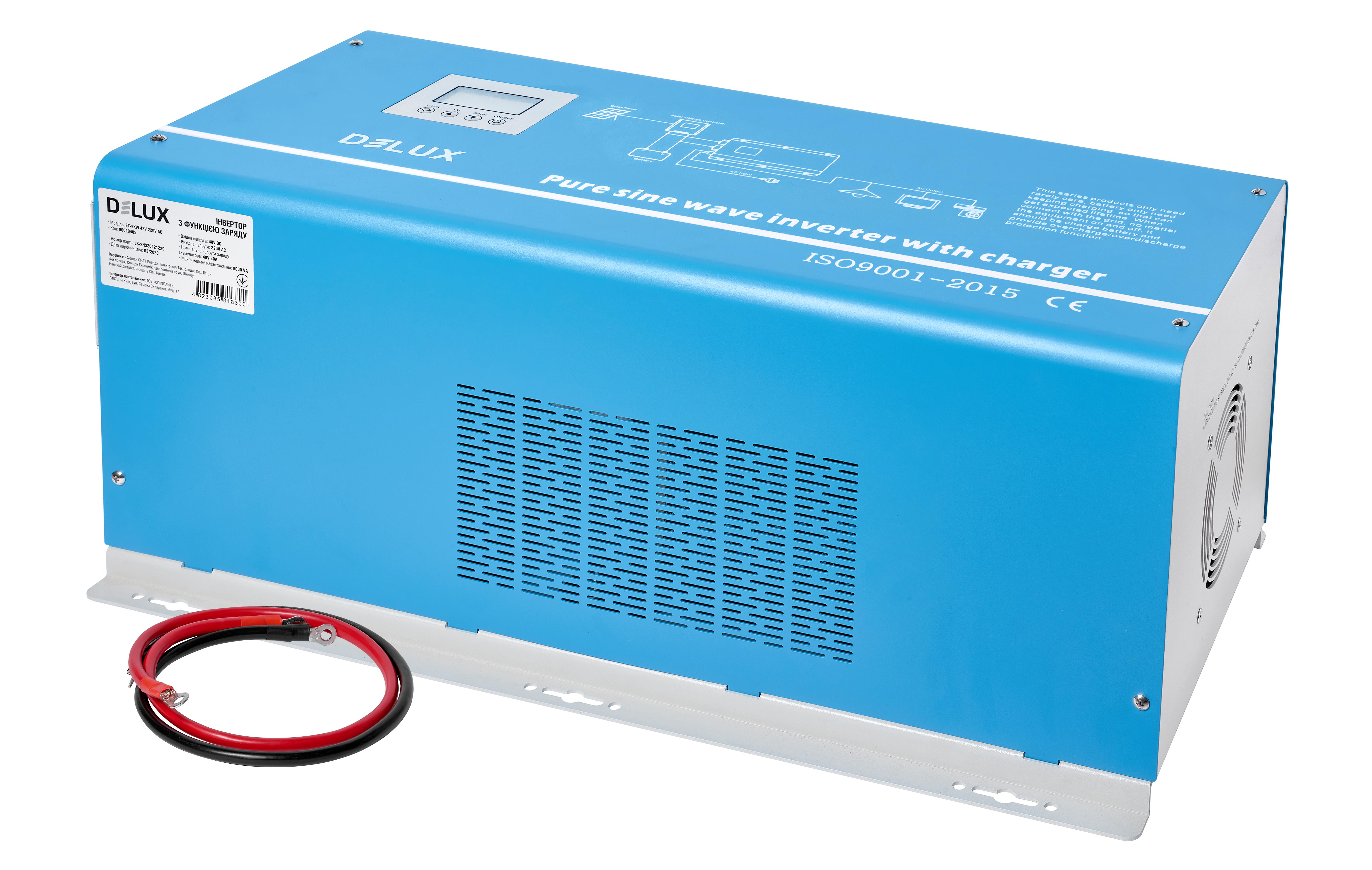 Инвертор с чистой синусоидой Delux FT-8KW 48 V 220 V AC с функцией заряда (11777054)