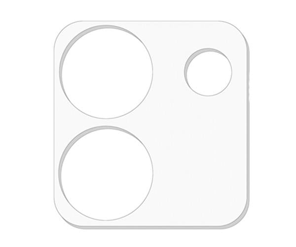 Защитная рамка со стеклом Tempered Glass 3D для Xiaomi Poco M7 5G на заднюю камеру