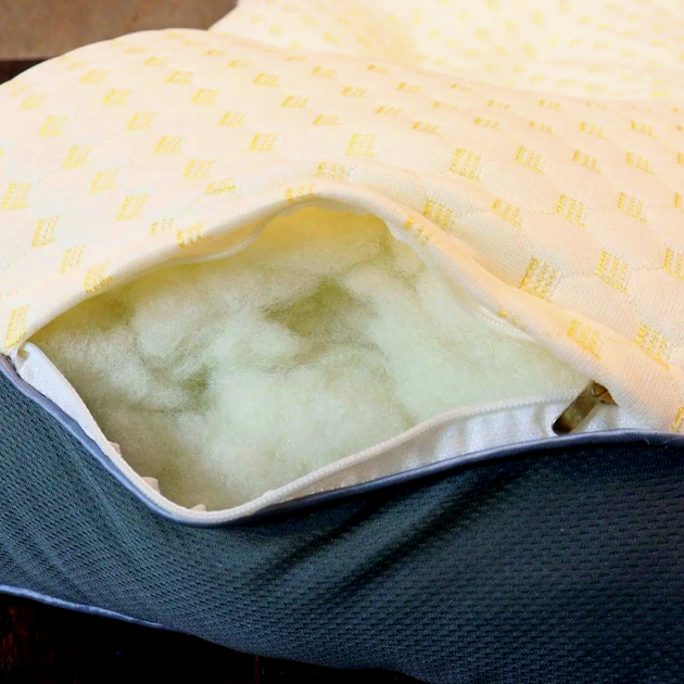 Подушка для сну ортопедична з ефектом пам'яті 74х48х12 см анатомічна подушка для шиї (744812) - фото 8 Подушка для сну ортопедична з ефектом пам'яті 74х48х12 см анатомічна подушка для шиї (744812) - фото 8