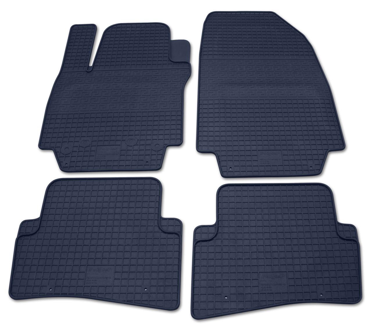 Коврики резиновые Renault Captur 13-/Clio III 05-/Clio IV 12- 4 шт. (76316)