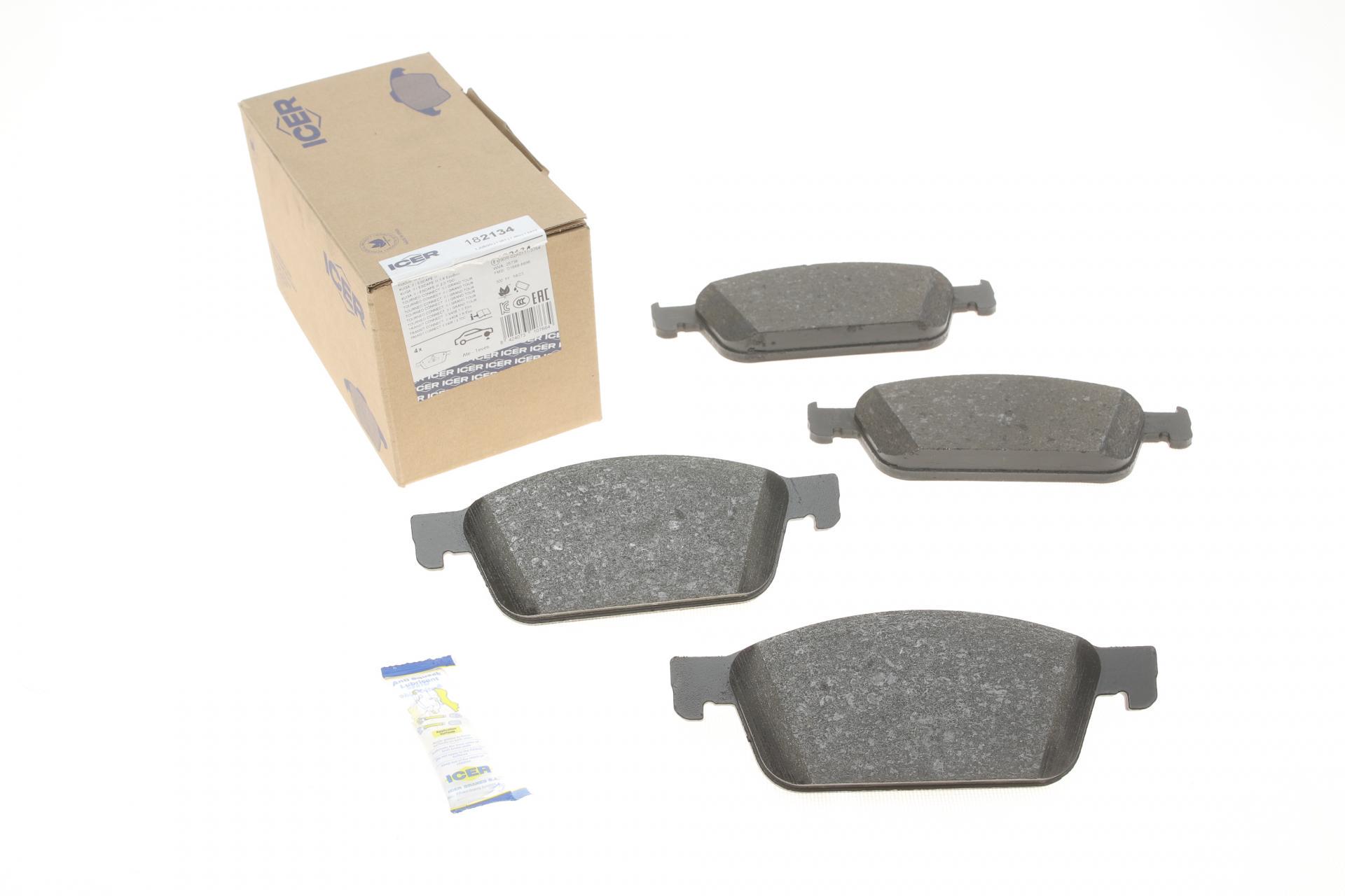 Колодки тормозные передние ICER Ford Transit Connect II/Tourneo Connect 13-/Focus III 10-/Kuga II 12- (182134 ICER)