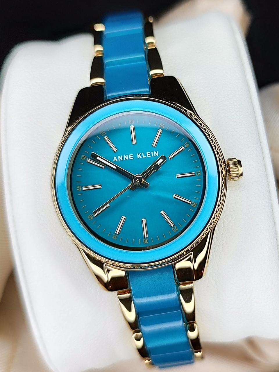 Наручний годинник жіночий Anne Klein AK/3212TEGB з золотистим циферблатом та сталевим браслетом