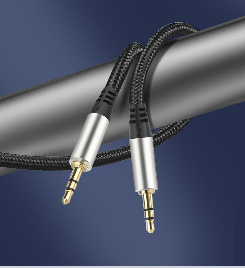 Аудіокабель AUX стерео mini-jack 3,5 тато/mini-jack 3,5 тато 1 м (0047) - фото 4 Аудіокабель AUX стерео mini-jack 3,5 тато/mini-jack 3,5 тато 1 м (0047) - фото 4