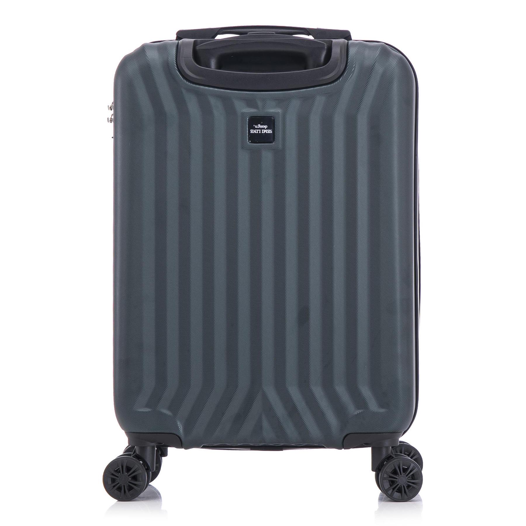 Валіза SEMI LINE 20" S Navy-Green (T5859-1) - фото 4