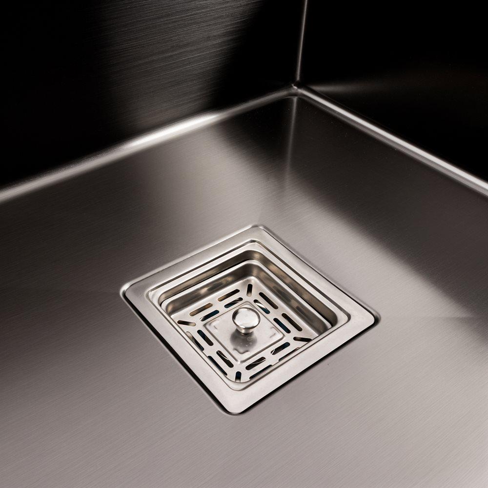 Мийка кухонна Valeso Handmade CM 78х50C L PVD з поглибленою полицею Чорний - фото 5 Мийка кухонна Valeso Handmade CM 78х50C L PVD з поглибленою полицею Чорний - фото 5