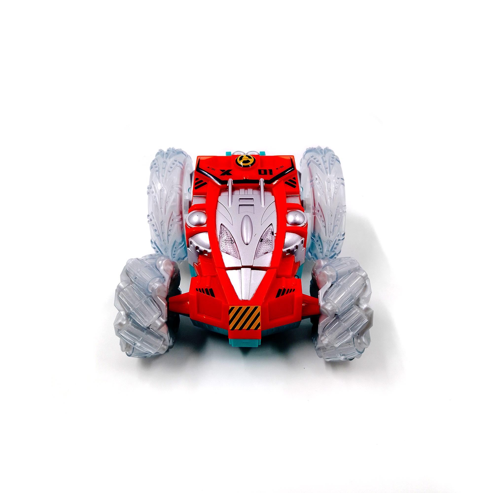 Машинка перевертыш Jia Yue Toys Багги трюковая 17 см вездеход на радиоуправлении с подсветкой Оранжевый (113242o) - фото 5