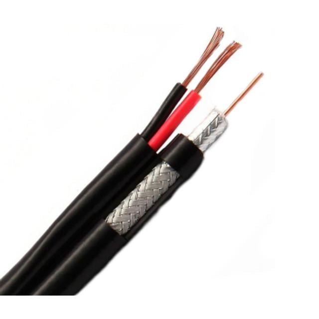 Кабель комбінований OK-NET бухта 305 м F5967BVcu+2х0,75 Black (2996224679)