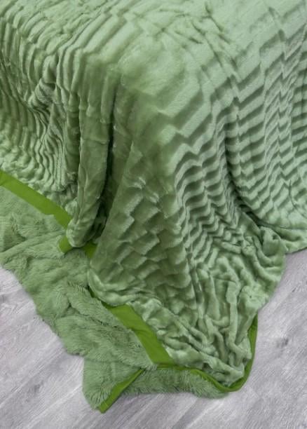 Покривало велсофт в смужку 220х250 см Салатовий (87-103) - фото 2 Покривало велсофт в смужку 220х250 см Салатовий (87-103) - фото 2