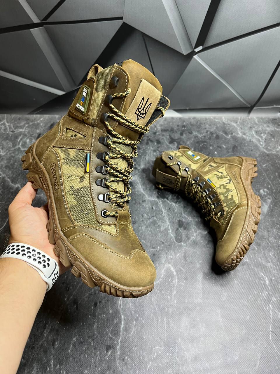 Берці зимові чоловічі з хутром р. 41 Койот/Піксель - фото 2 Берці зимові чоловічі з хутром р. 41 Койот/Піксель - фото 2