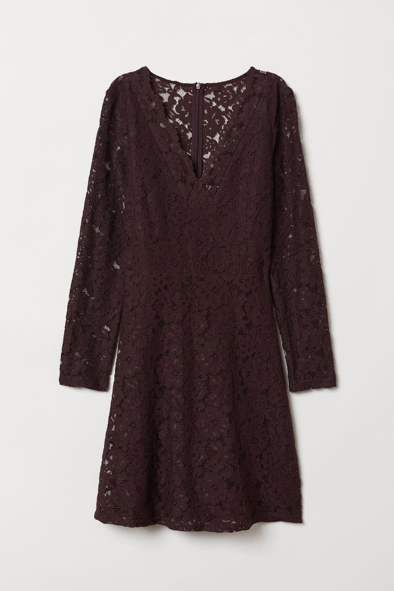 Сукня мереживна р. 38 Сливовий (6649298dlog)