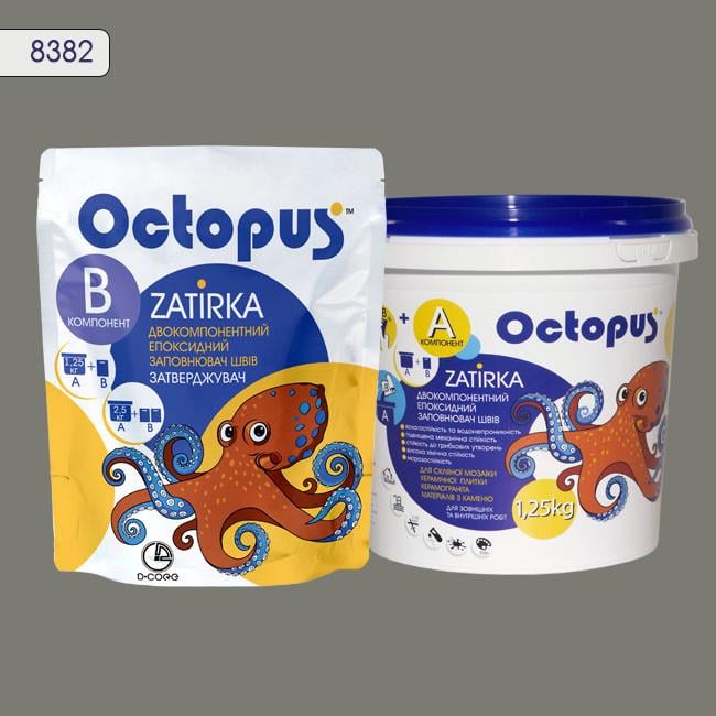 Затирка для плитки Octopus Zatirka 8382 эпоксидная 1,25 кг