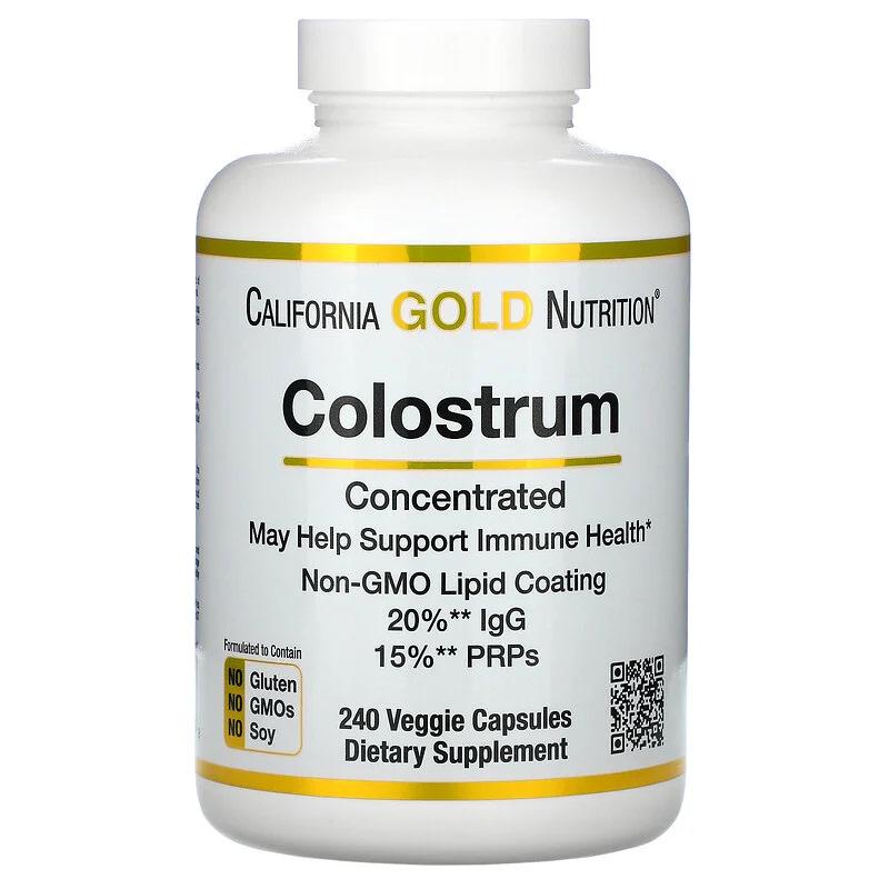 Натуральная добавка California Gold Nutrition Colostrum 240 вегакапс. (7021)