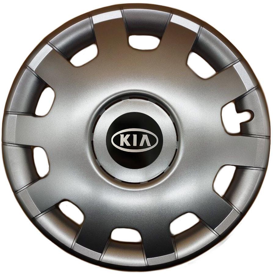 Колпаки SJS 212 с логотипом Kia 4 шт. R14 Серебряный (2654556724)
