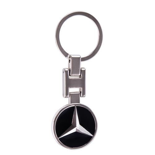 Брелок металлический цветной на цепочке двусторонний MERCEDES CN №3 (00000060179)