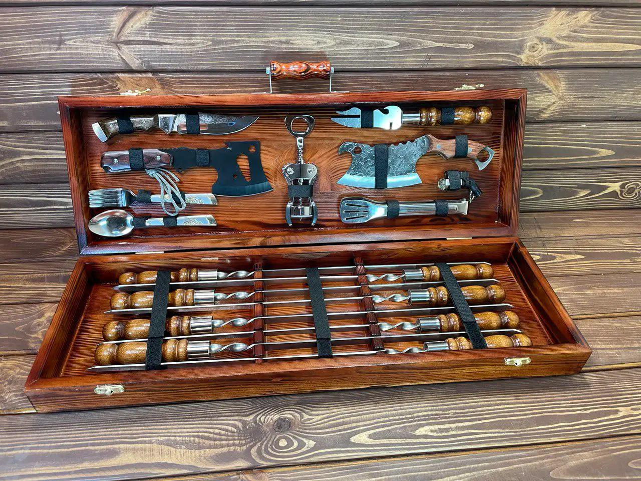 Набор шампуров Мисливець Elite в кейсе (10639014)