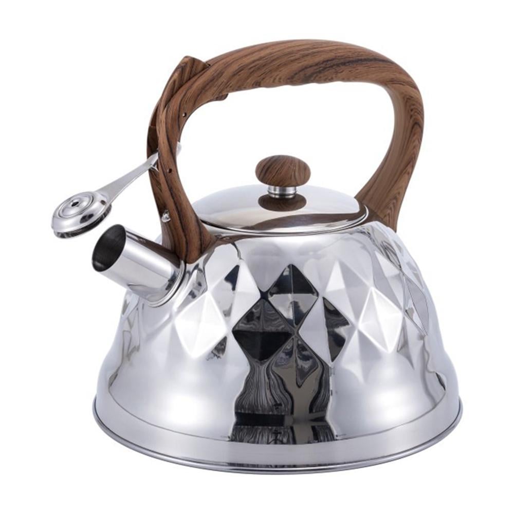 Чайник для индукционной и газовой плит со свистком капсульное дно нержавеющая сталь 3 л (03-EH-5116) - фото 4 Чайник для индукционной и газовой плит со свистком капсульное дно нержавеющая сталь 3 л (03-EH-5116) - фото 4