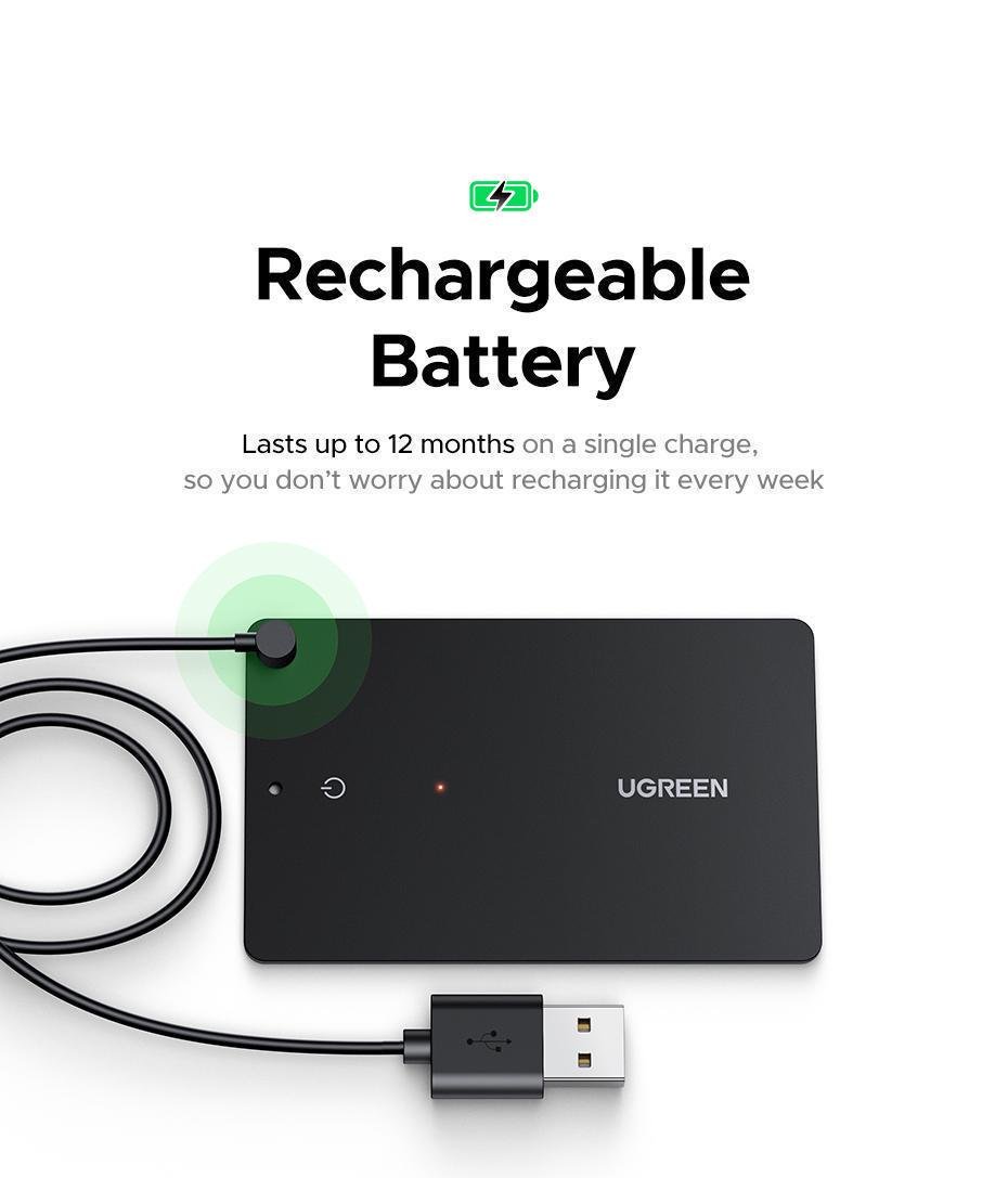 Трекер смарт Ugreen 1.7 мм 12 IP68 Чорний (45298) - фото 11 Трекер смарт Ugreen 1.7 мм 12 IP68 Чорний (45298) - фото 11