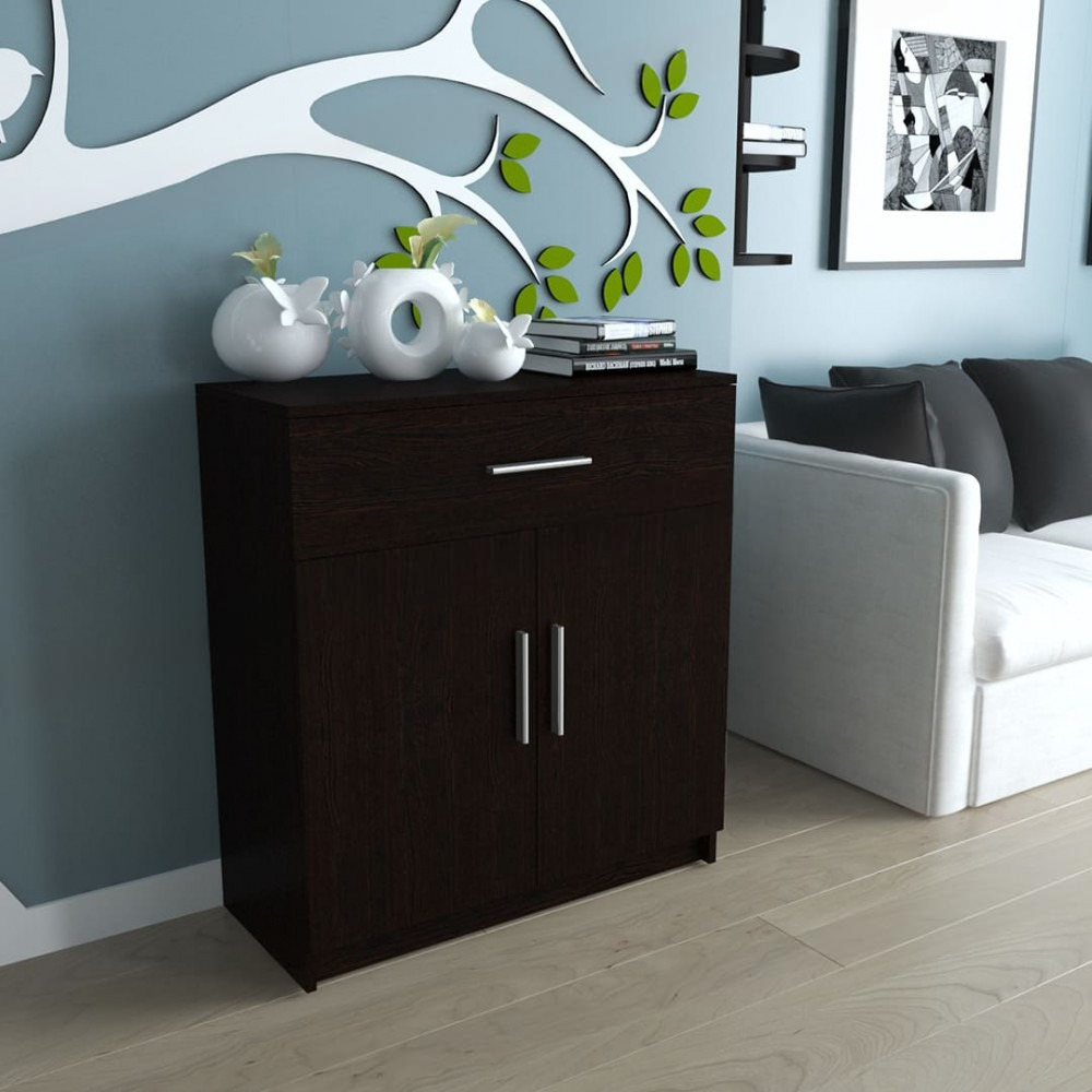 Комод для речей з 1 шухлядою та 2 дверцятами Венге темний (Р92в) - фото 1 Комод для речей з 1 шухлядою та 2 дверцятами Венге темний (Р92в) - фото 1