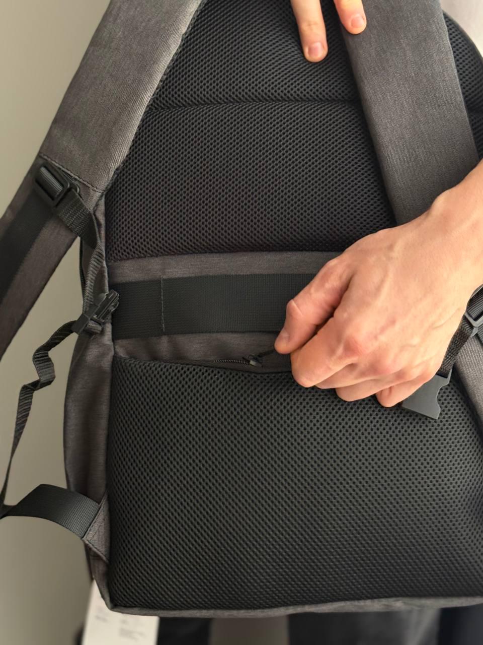 Рюкзак для ноутбука Bagland Cyclone мужской 21 л Серый (1111) - фото 7