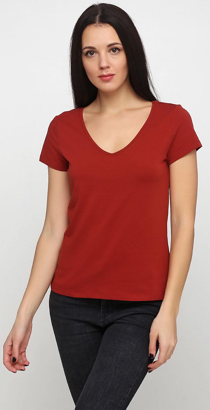 Футболка H&M XS Бордовый (2152484)