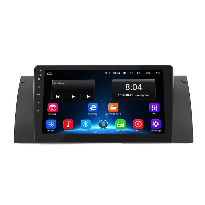 Автомагнитола штатная Lesko для BMW X5 I (E53) Рестайлинг 2003-2006 экран 9" 2/32Gb Wi-Fi GPS Base MOB