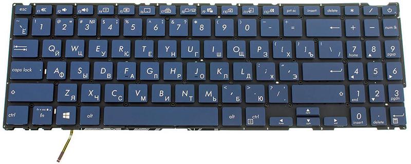 Клавіатура для ноутбука Asus RX533/RX533FD/RX533FN з підсвічуванням клавіш матова (0KNB0-563ARU00)