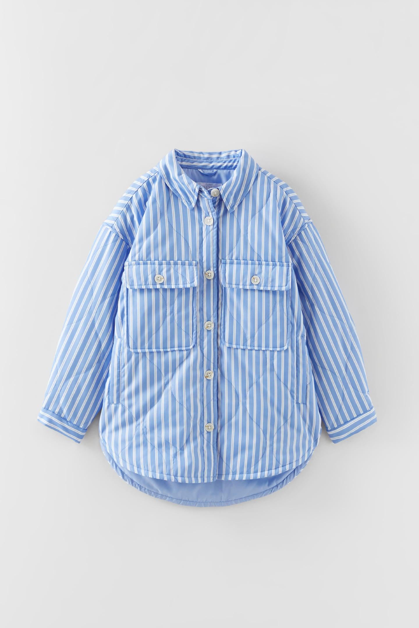 Куртка-рубашка для девочки Zara стеганая -164 (5507610044)