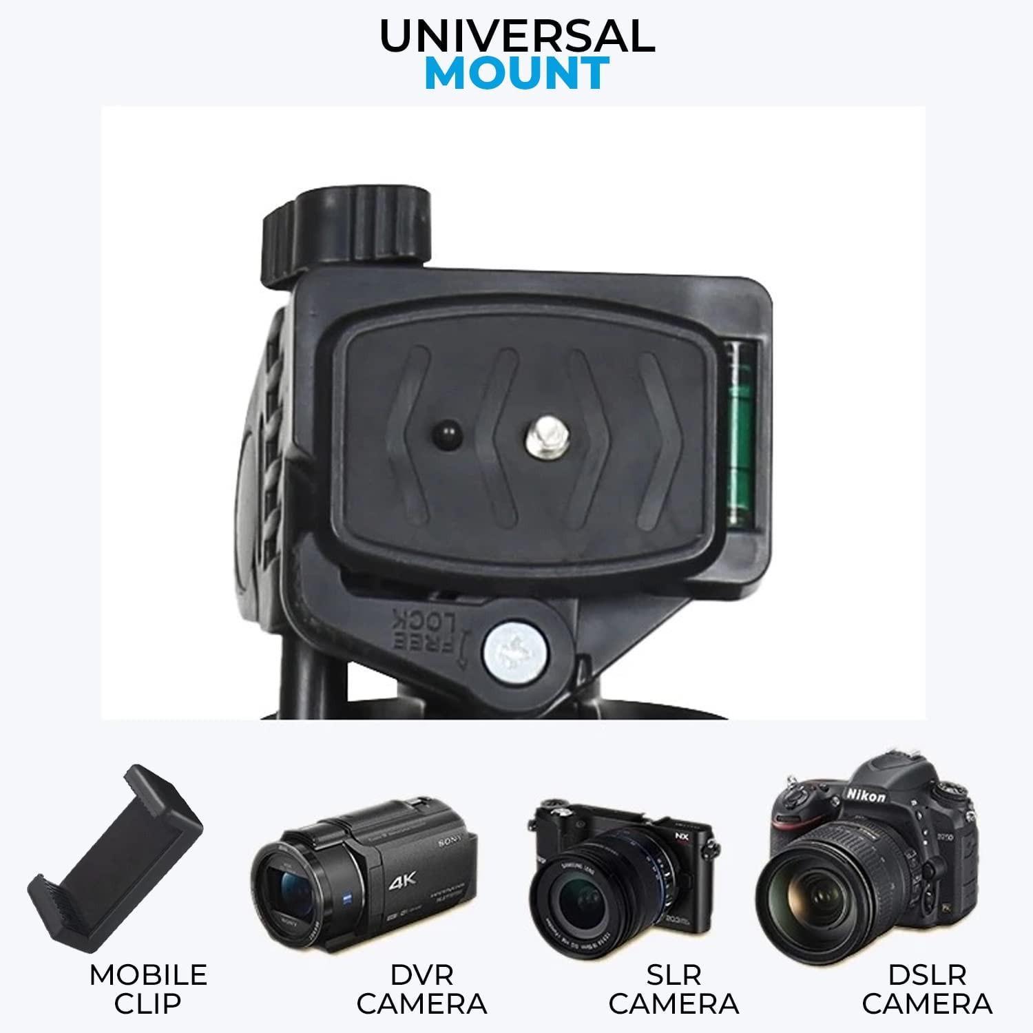 Штатив для камеры и телефона Tripod Stand Multifunctional 1,4 м в чехле (3366) - фото 7