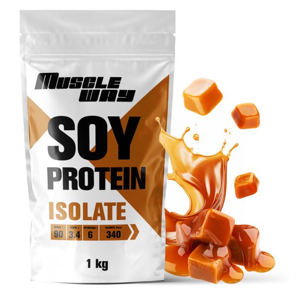 Изолят соевого протеина MuscleWay 90% в порошке Карамель на 30 порций 1 кг (21-125-soy-mw-rs1.kr)