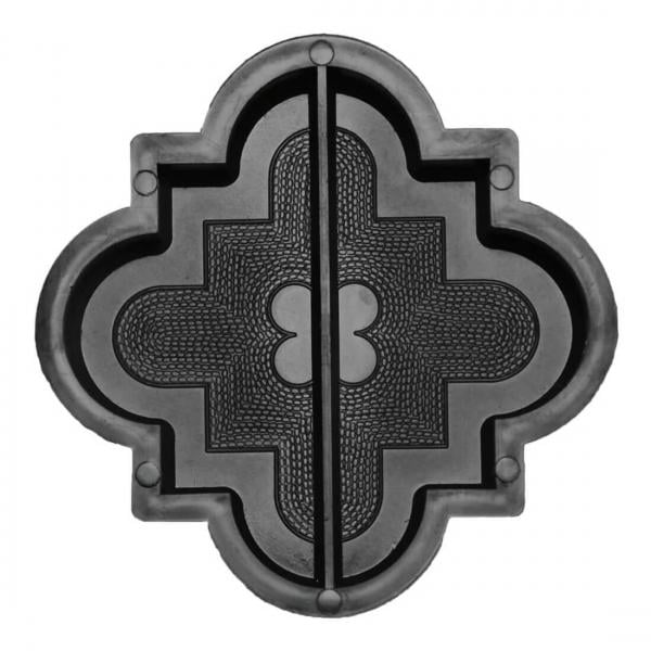 Форми для тротуарної плитки Верес-2007 Лілія мала половинки 45 мм (10903-2335)