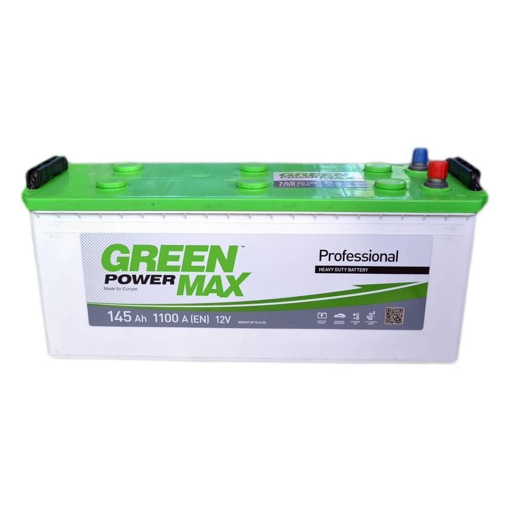 Аккумулятор автомобильный Green Power MAX 1100 A EN 6СТ-145 Ah (24443)