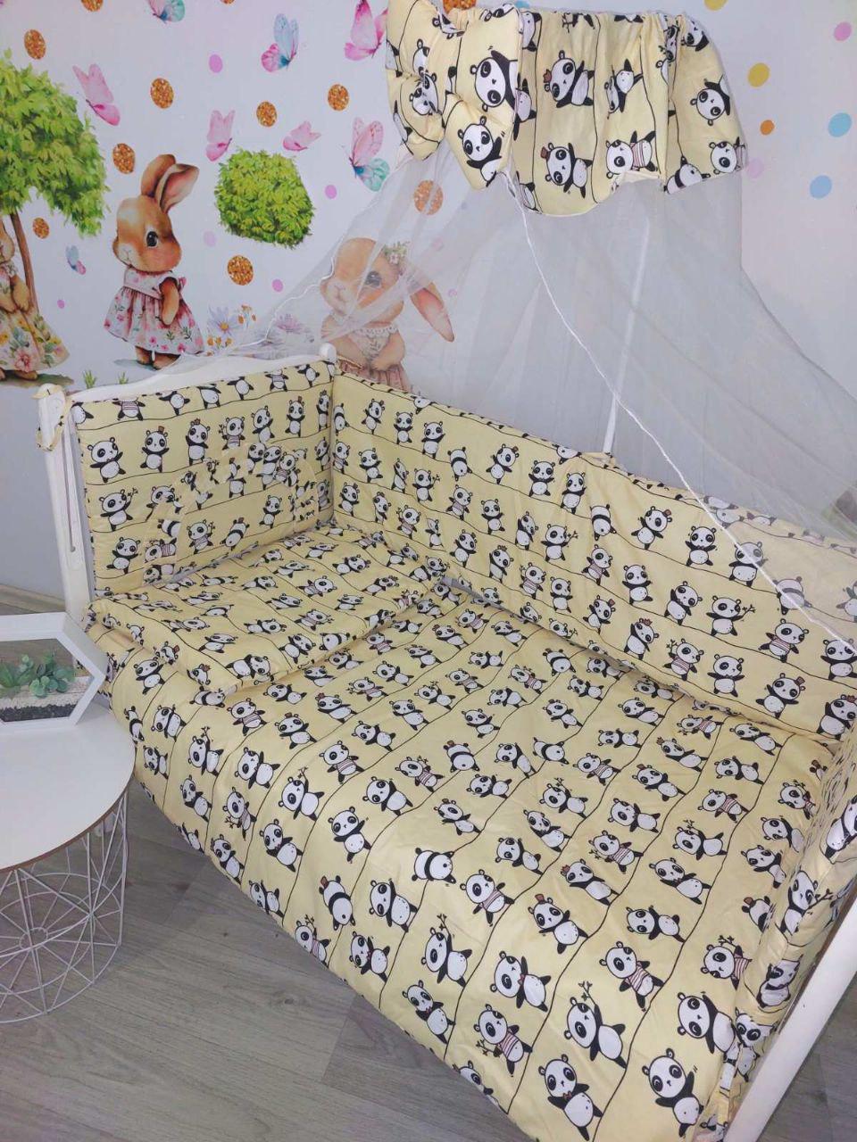 Комплект детского постельного белья Панда Желтый (18805019)