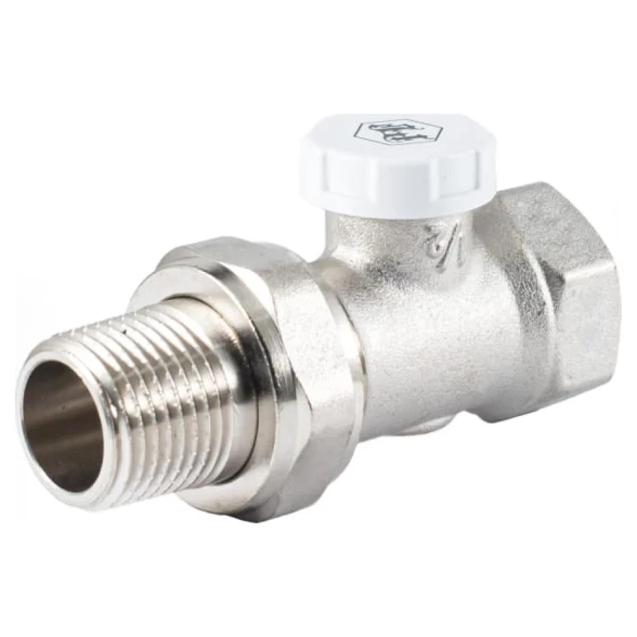 Кран радиаторный прямой PROFACTOR нижний PF RVS 376 1/2" (AKD52627)