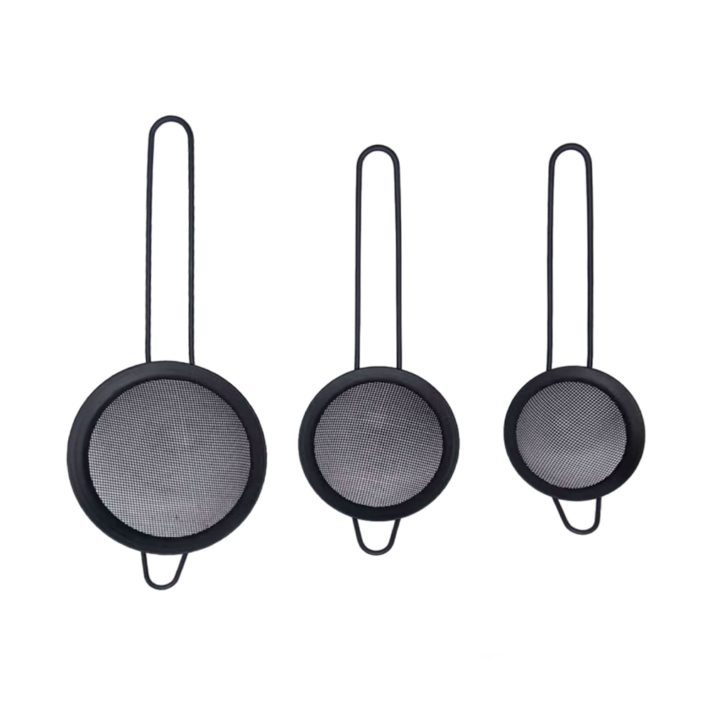 Ситечка металлическая нержавеющая сталь 3 шт. Черный (H-154595)