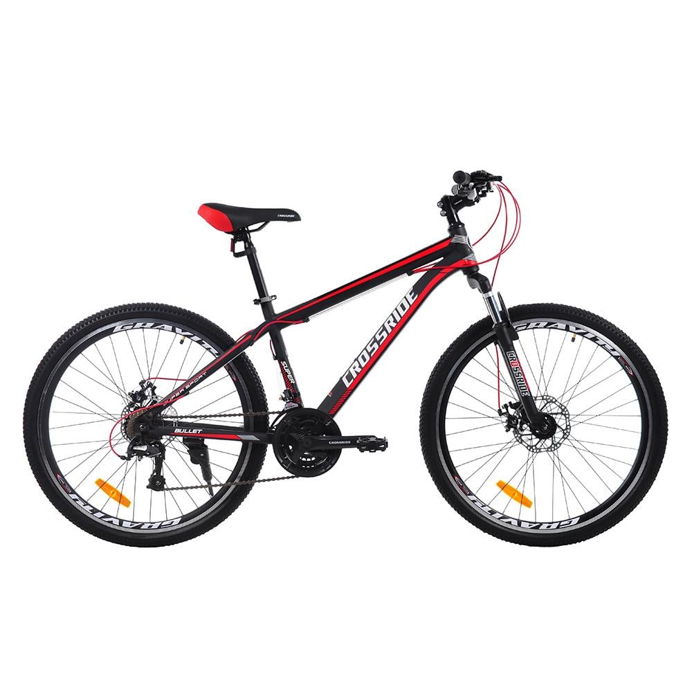 Велосипед Crossride MTB BULLET 2021 26" Черно-красный (02621-3) - фото 1