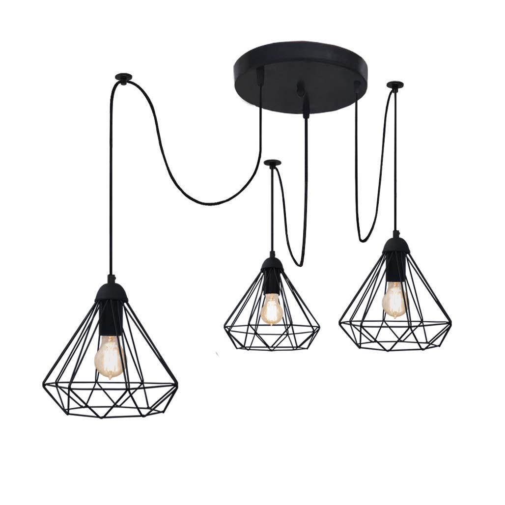 Люстра Levistella Diamond/SP-3 Black - фото 3