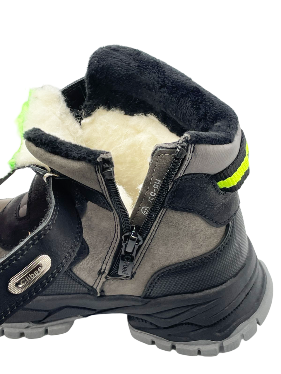 Черевики зимові для хлопчиків Clibee HB557-9/27 р. 27 Сірий - фото 2