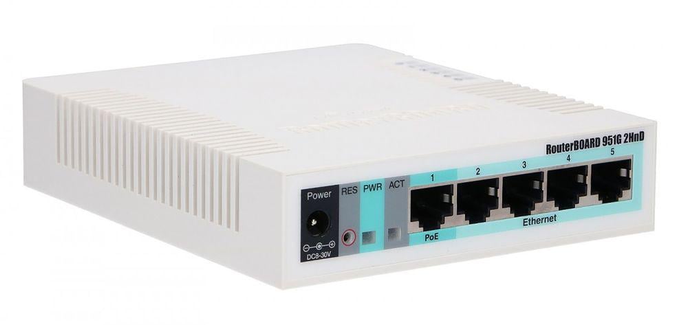 Маршрутизатор беспроводной Mikrotik RB951G-2HnD - фото 2