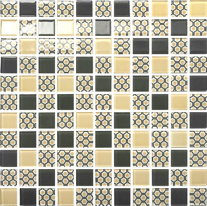 Мозаика стеклянная Kotto Ceramica GMP 0825003 С3 print 7039 300х300х8 мм 2/RAL 1014/RAL (003123)