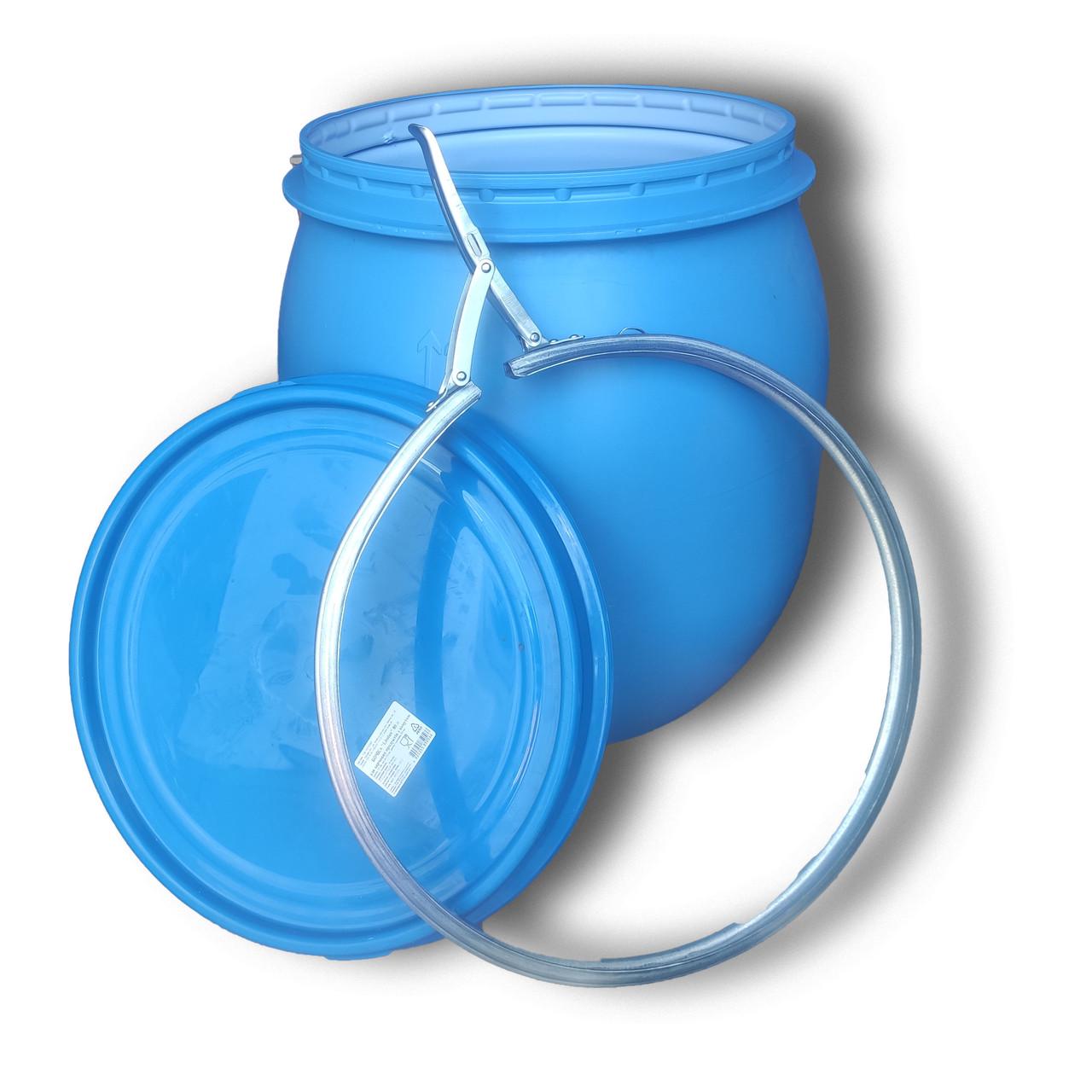 Бочка для брожения Litolan герметична с гидрозатвором U и металлическим хомутом 80 л (29682М) - фото 6